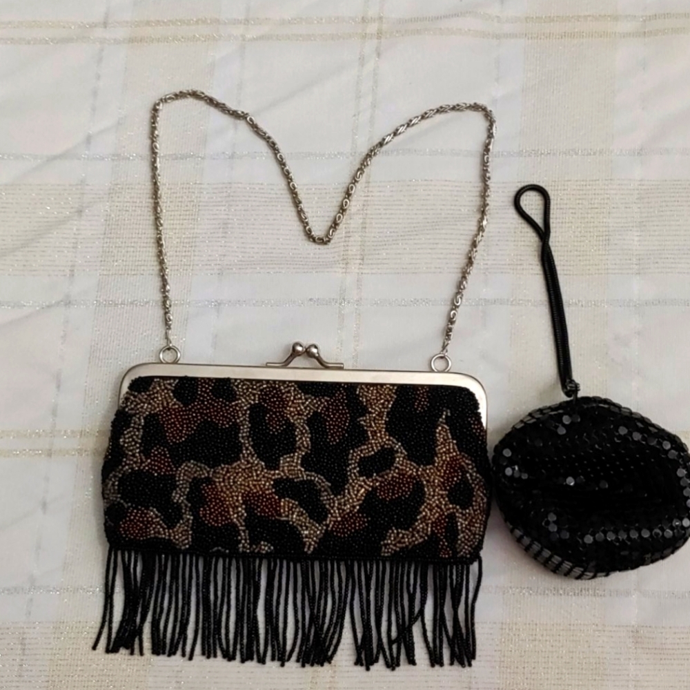 Emp Orr and XOXO New York beaded wristlet